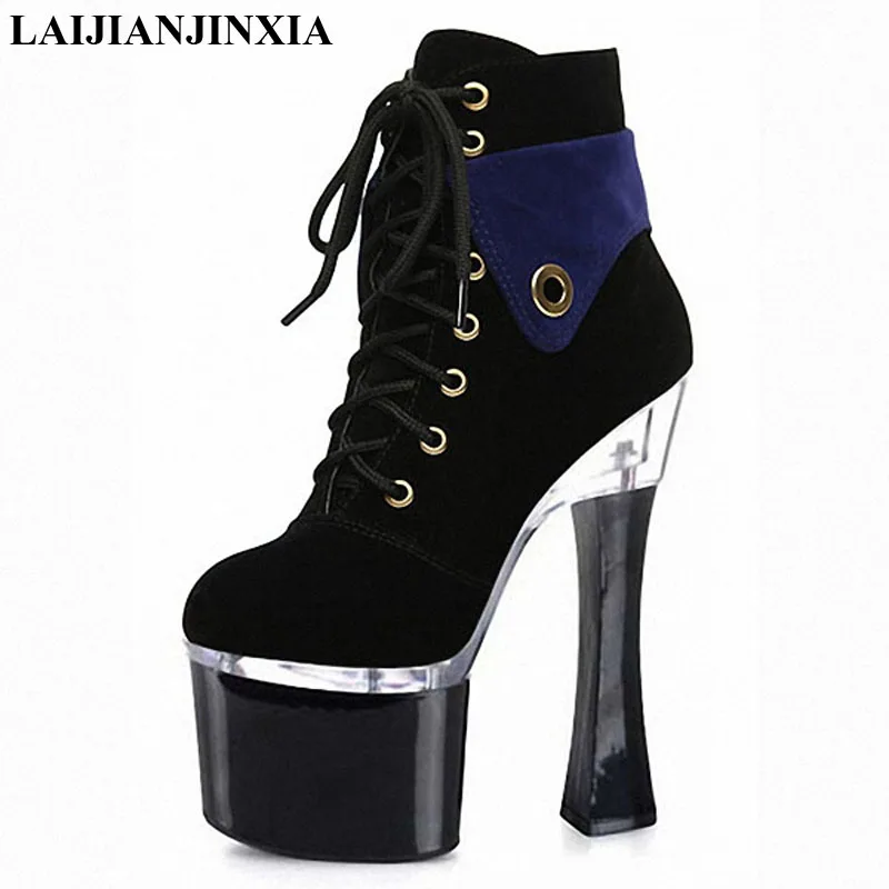 LAIJIANJINXIA New top quality flock leather boots women high heels platform ankle boots for women round toe autumn boots
LAIJIANJINXIA New top quality flock leather boots women high heels platform ankle boots for women round toe autumn boots