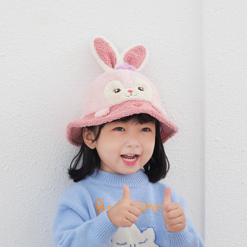 Winter Baby Hats Cute Cartoon Bunny Fisherman Cap Children's Lamb Wool Velvet Hat Kids Thick Warm Outdoor Sun Cap Bucket Hat
Winter Baby Hats Cute Cartoon Bunny Fisherman Cap Children's Lamb Wool Velvet Hat Kids Thick Warm Outdoor Sun Cap Bucket Hat