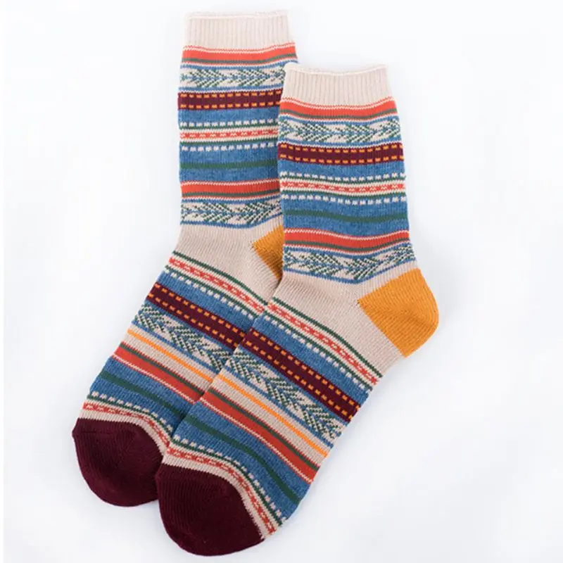 3 Pairs Mens Ethnic Stripes Cotton Crew Socks Vintage Ribbed Knit Tube Hosiery X5XD
3 Pairs Mens Ethnic Stripes Cotton Crew Socks Vintage Ribbed Knit Tube Hosiery X5XD
