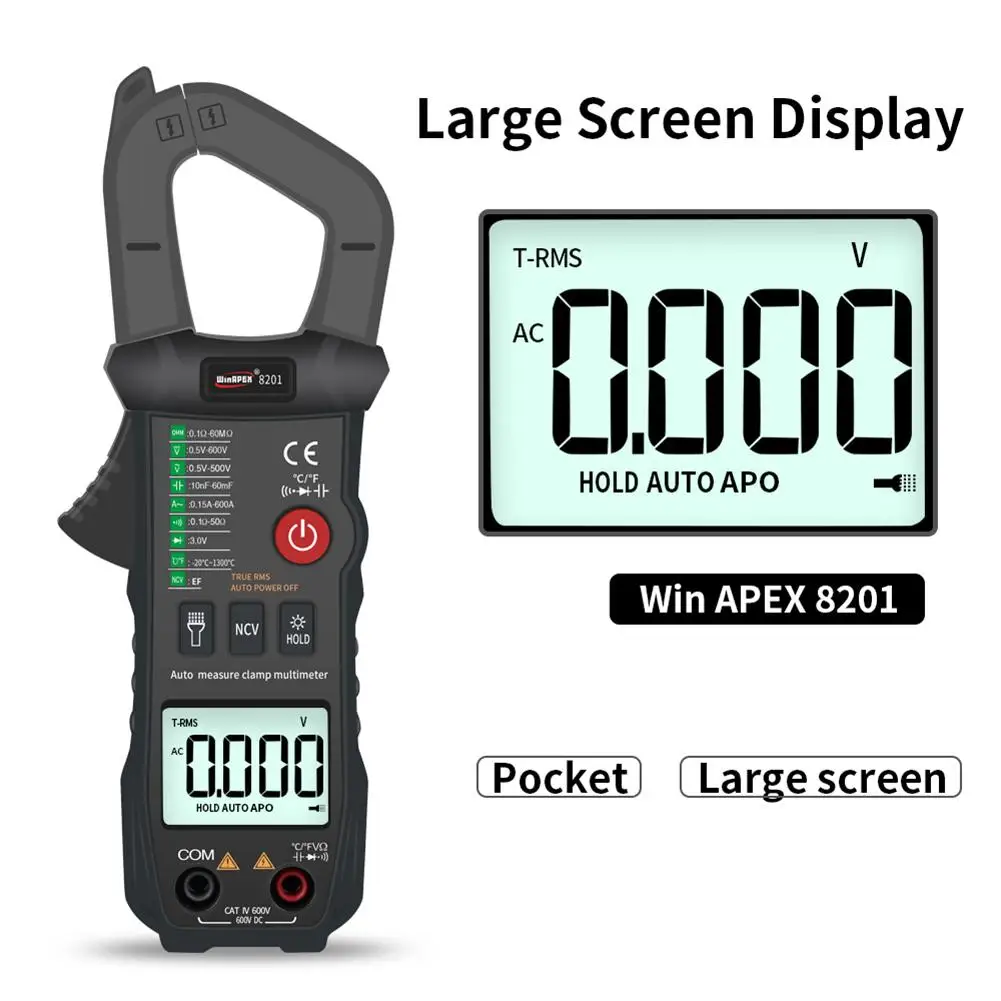 Auto Range True RMS Digital Clamp Meter AC/DC Voltage Tester Multimeter Set Current Clamp tester Meters voltmeter Auto Range
Auto Range True RMS Digital Clamp Meter AC/DC Voltage Tester Multimeter Set Current Clamp tester Meters voltmeter Auto Range