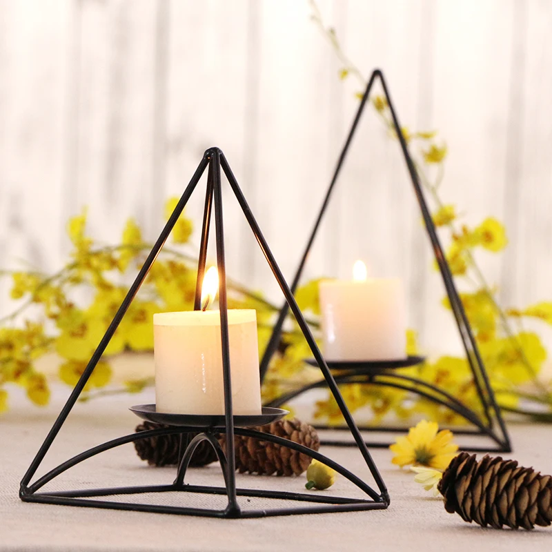 Nordic Style Candle Holders Modern Black Creative Triangle Shape Candle Holder Rustic Wedding Soporte Vela House Decor
Nordic Style Candle Holders Modern Black Creative Triangle Shape Candle Holder Rustic Wedding Soporte Vela House Decor