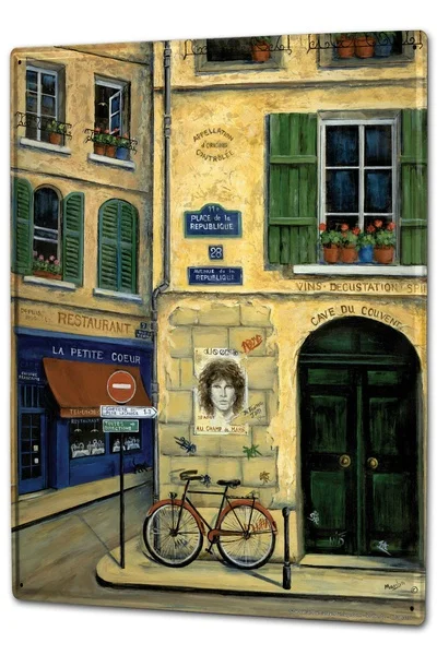 Tin Sign Adventurer France Bicycle Road Coffee Bar Decoration Home Decor 
Tin Sign Adventurer France Bicycle Road Coffee Bar Decoration Home Decor