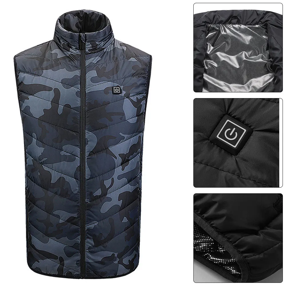 Heated Vest 3-Speed Adjustable Temperature USB Charging Warmer Jacket Winter Electric Sleeveless Self-heating Vest 9 Zone 4XL
Heated Vest 3-Speed Adjustable Temperature USB Charging Warmer Jacket Winter Electric Sleeveless Self-heating Vest 9 Zone 4XL