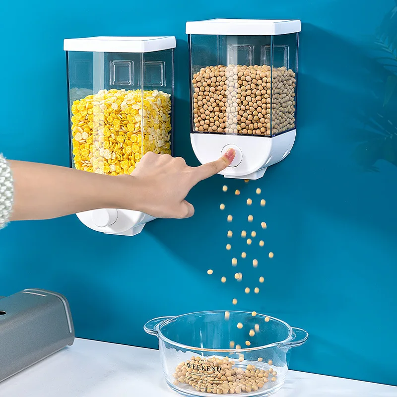 Kitchen wall-mounted sealed cans for grain storage food-grade transparent cans boxes for snacks dry goods tea
Kitchen wall-mounted sealed cans for grain storage food-grade transparent cans boxes for snacks dry goods tea