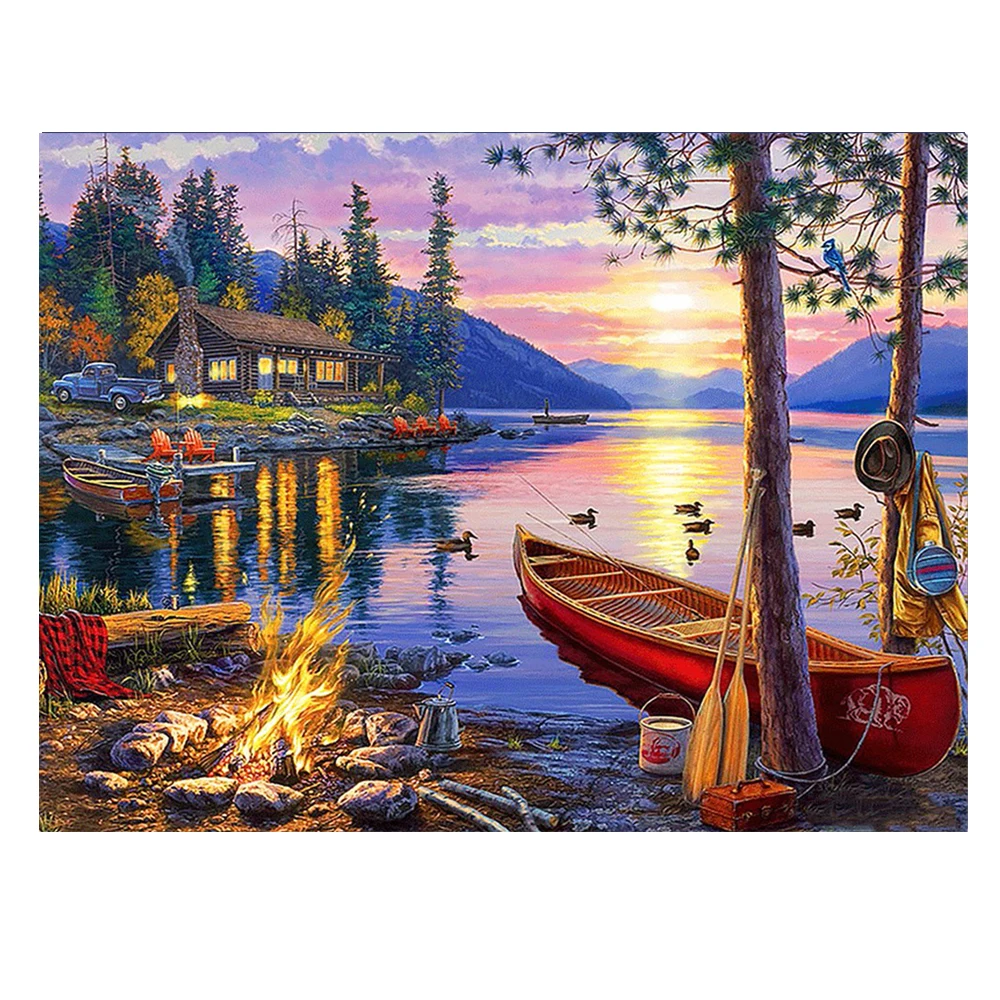 5D DIY diamond painting landscape round diamond mosaic, home decoration, handmade wall decoration 
5D DIY diamond painting landscape round diamond mosaic, home decoration, handmade wall decoration