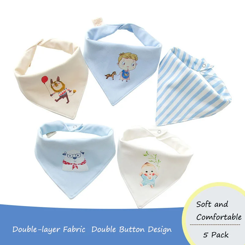 Baby Bibs Pure Cotton Triangle Saliva Towel for Children Double Snap Button Bibs for Baby Boy and Baby Girl 5 pcs/lot Baby Goods
Baby Bibs Pure Cotton Triangle Saliva Towel for Children Double Snap Button Bibs for Baby Boy and Baby Girl 5 pcs/lot Baby Goods