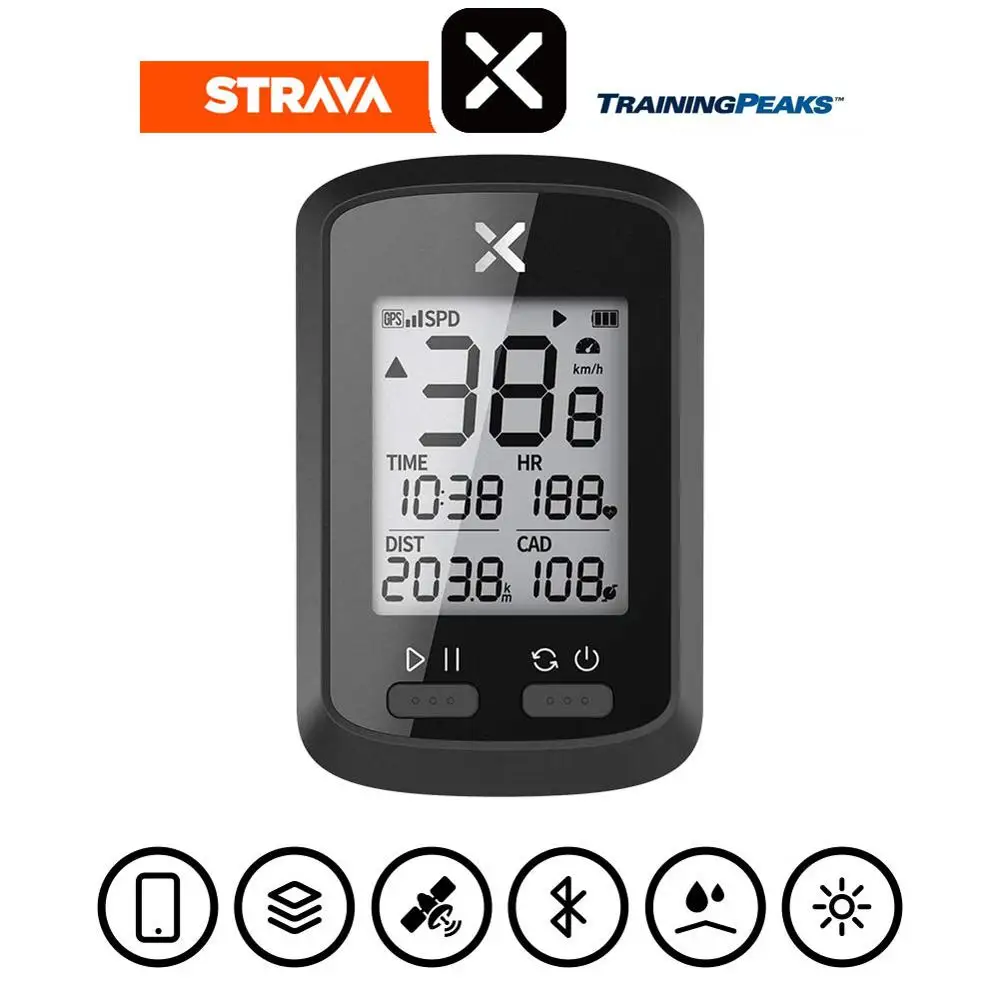 XOSS Bicycle computer G+ Wireless GPS Speedometer Waterproof Road Bike MTB Bicycle Bluetooth ANT+ with Cadence Cycling Computer
XOSS Bicycle computer G+ Wireless GPS Speedometer Waterproof Road Bike MTB Bicycle Bluetooth ANT+ with Cadence Cycling Computer