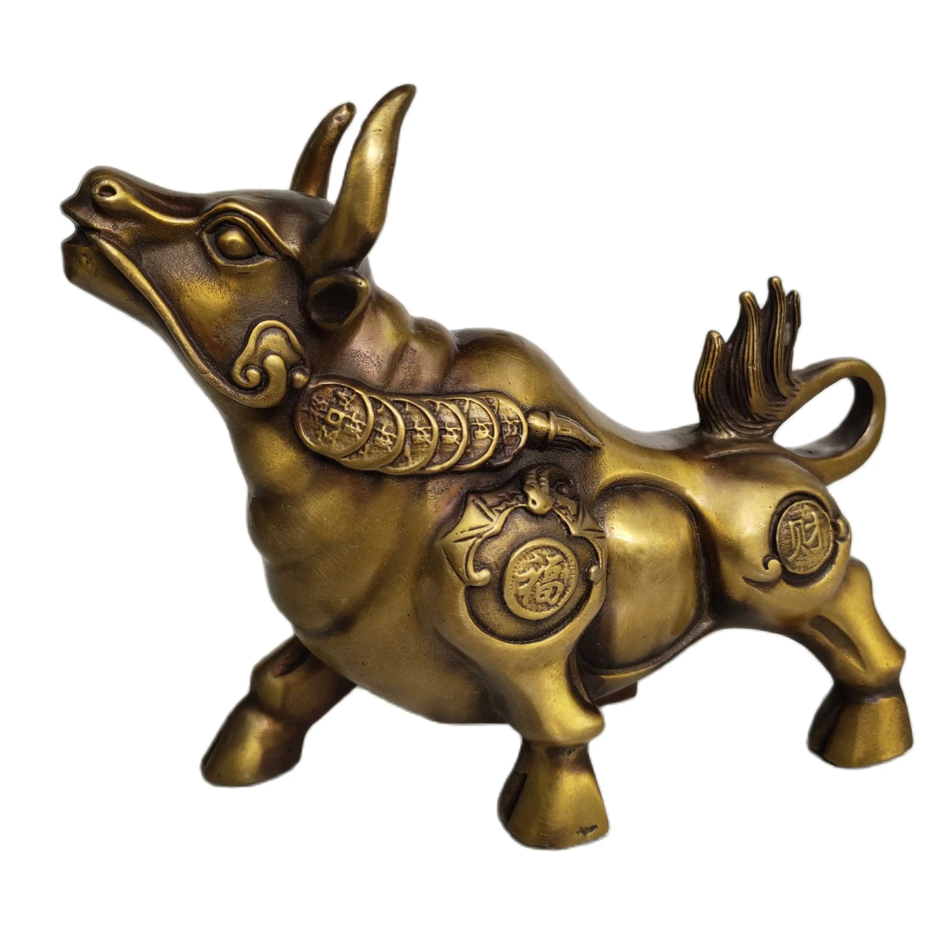Long 21CM,Height 16 CM,Old Pure Bronze Bull/Lucky Feng Shui Coin Cow Statue,Art Collection Chinese Antique Sculpture
Long 21CM,Height 16 CM,Old Pure Bronze Bull/Lucky Feng Shui Coin Cow Statue,Art Collection Chinese Antique Sculpture