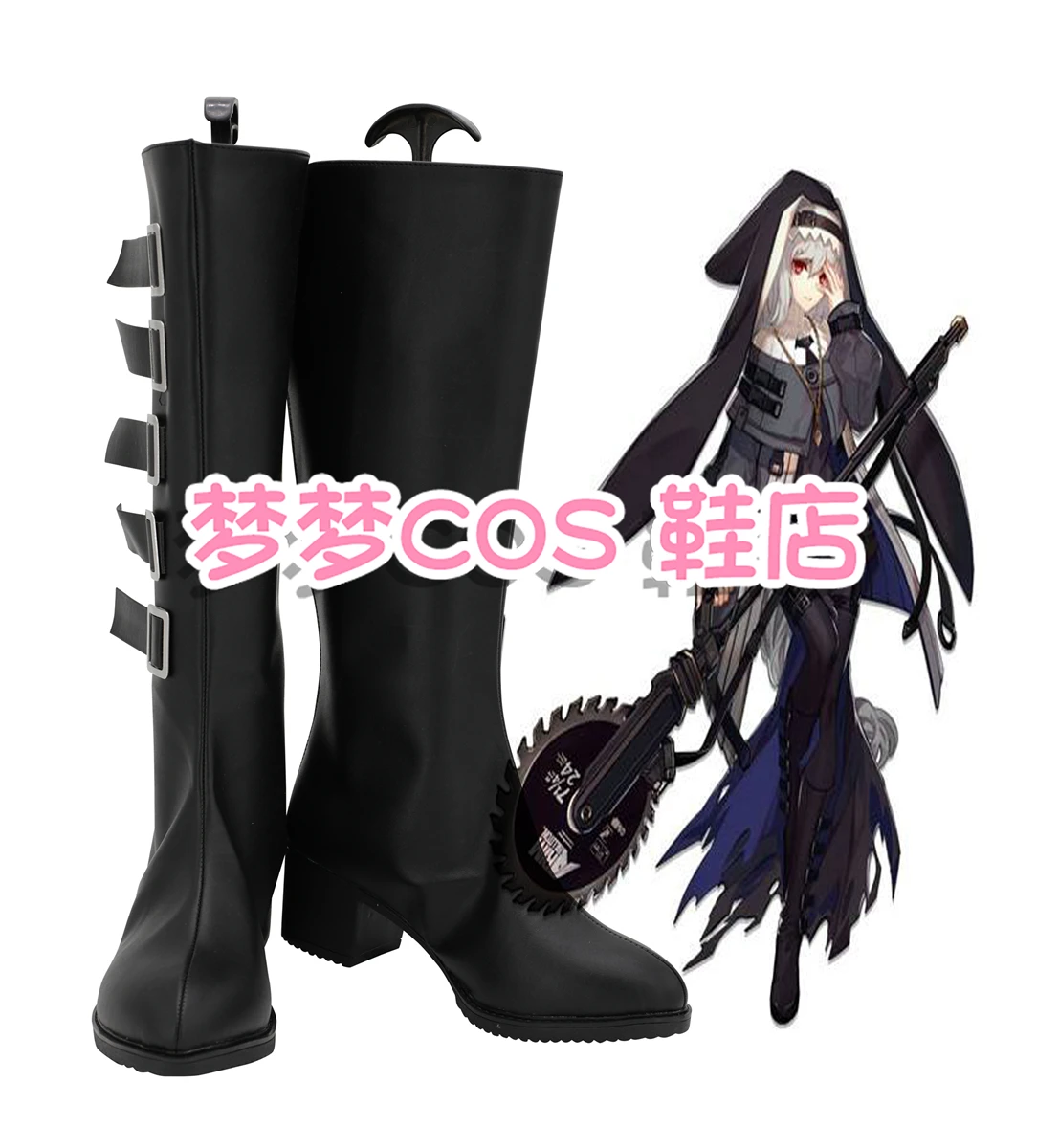 Specter Cosplay Boots Game Arknights AnLiu Skin Cambrian Battle Suit Original Nun Cosplay Costume Halloween shoes Customized
Specter Cosplay Boots Game Arknights AnLiu Skin Cambrian Battle Suit Original Nun Cosplay Costume Halloween shoes Customized