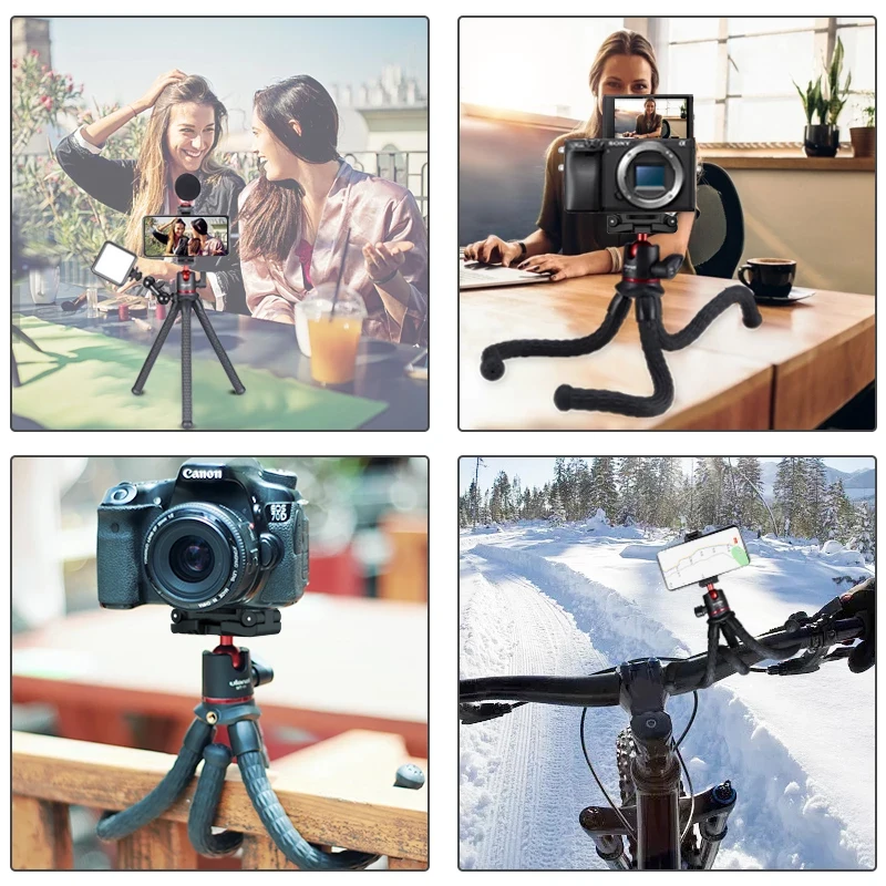Ulanzi MT-11 Flexible Octopus Tripod for DSLR Smartphone 2 in 1 Tripod Extend 1/4'' Screw for Magic Arm Led Video Light
Ulanzi MT-11 Flexible Octopus Tripod for DSLR Smartphone 2 in 1 Tripod Extend 1/4'' Screw for Magic Arm Led Video Light