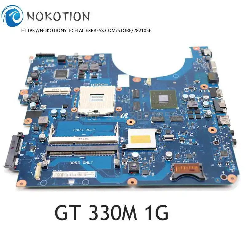 NOKOTION материнская плата для ноутбука Samsung R580 NP-R580 HM55 GT330M 1 ГБ BA41-01175A BA92-06130A BA92-06133A