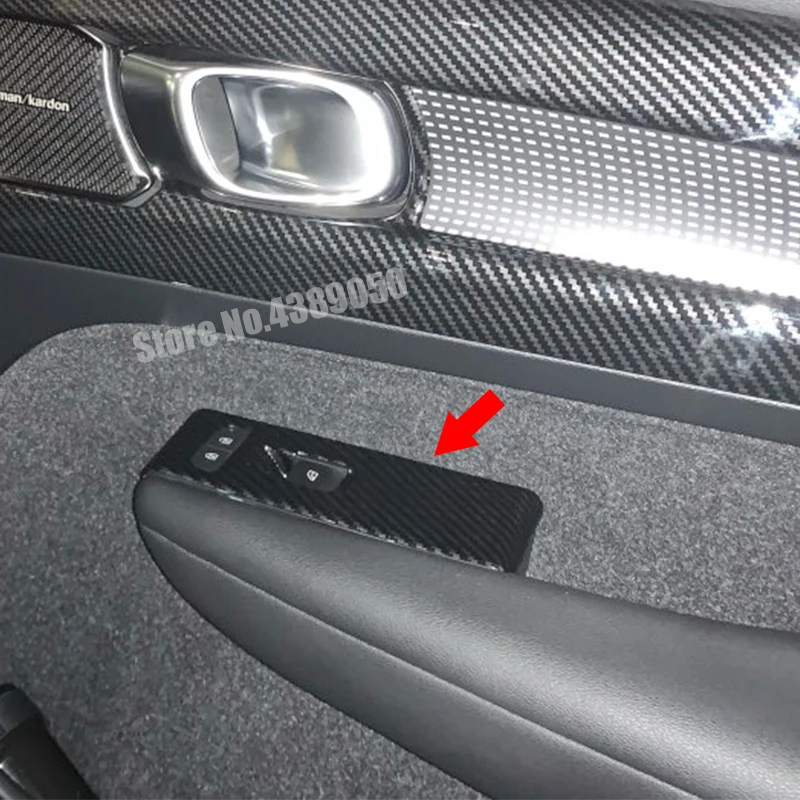 ABS углеродное волокно для Volvo XC40 T5 2017 2018 2019 аксессуары LHD Дверь Окно Стекло лифт