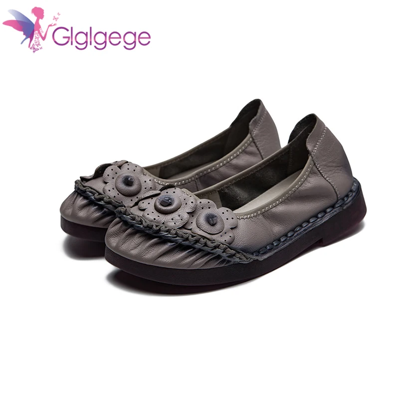 Glglgege New Fashion Flowers Handmade Women'S Flat Soft Bottom Casual Shoes Folk Style Women Genuine Leather Shoes Zapatos Mujer
Glglgege New Fashion Flowers Handmade Women'S Flat Soft Bottom Casual Shoes Folk Style Women Genuine Leather Shoes Zapatos Mujer