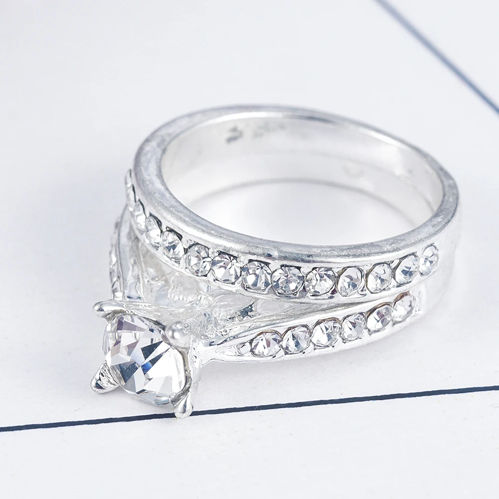2 шт./компл. очаровательное кольцо для влюбленных бижутерия Женская Бижутерия