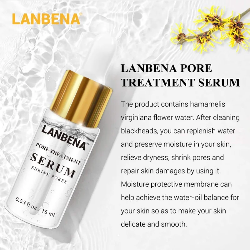 Pore Shrinking Serum Essence Pores Treatment Relieve Dryness Oil-Control Firming Moisturizing Repairing Smooth Skin Care
Pore Shrinking Serum Essence Pores Treatment Relieve Dryness Oil-Control Firming Moisturizing Repairing Smooth Skin Care