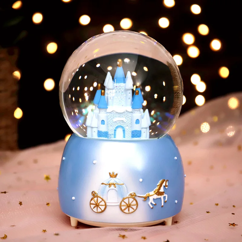 Crystal Ball Cute LED Lamp Spin Music Box Castle fairy snowflake Christmas birthday Gift Home Decoration Accessories Ornaments
Crystal Ball Cute LED Lamp Spin Music Box Castle fairy snowflake Christmas birthday Gift Home Decoration Accessories Ornaments