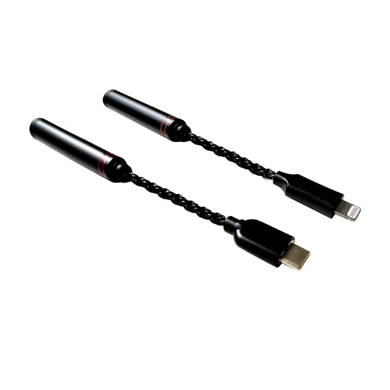 HIFI decoder amp mobile phone Type-C/Lighting to 3.5 headphone DAC adapter cable small tail
HIFI decoder amp mobile phone Type-C/Lighting to 3.5 headphone DAC adapter cable small tail