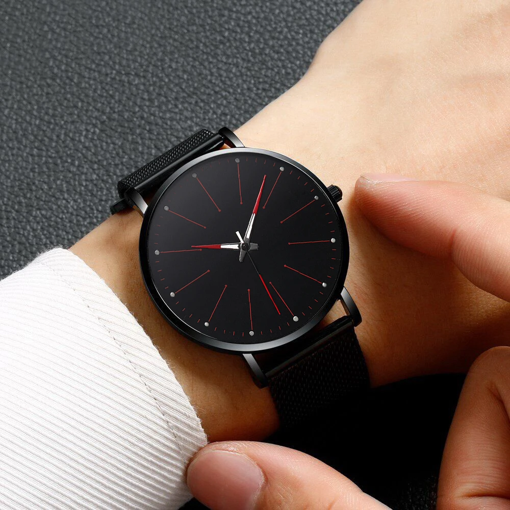Minimalist Casual Single Rhinestone Scale Dial Stainless Steel Leather Strap Men's Quartz Wrist Watch Relogio Masculino Reloj
Minimalist Casual Single Rhinestone Scale Dial Stainless Steel Leather Strap Men's Quartz Wrist Watch Relogio Masculino Reloj