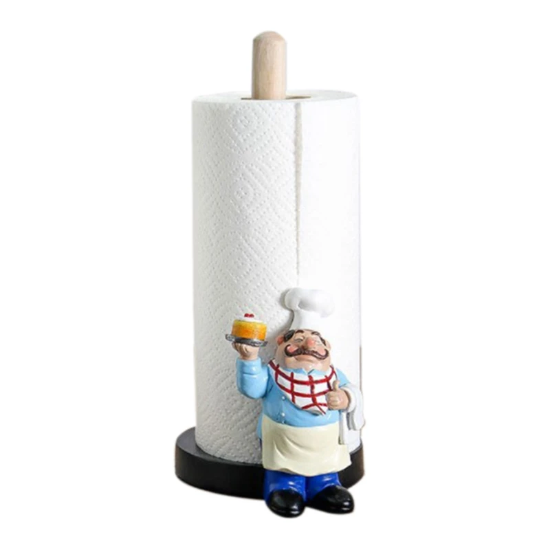 Resin Chef Double-Layer Paper Towel Holder Figurines Creative Home Cake Shop Restaurant Crafts Decoration Ornament
Resin Chef Double-Layer Paper Towel Holder Figurines Creative Home Cake Shop Restaurant Crafts Decoration Ornament