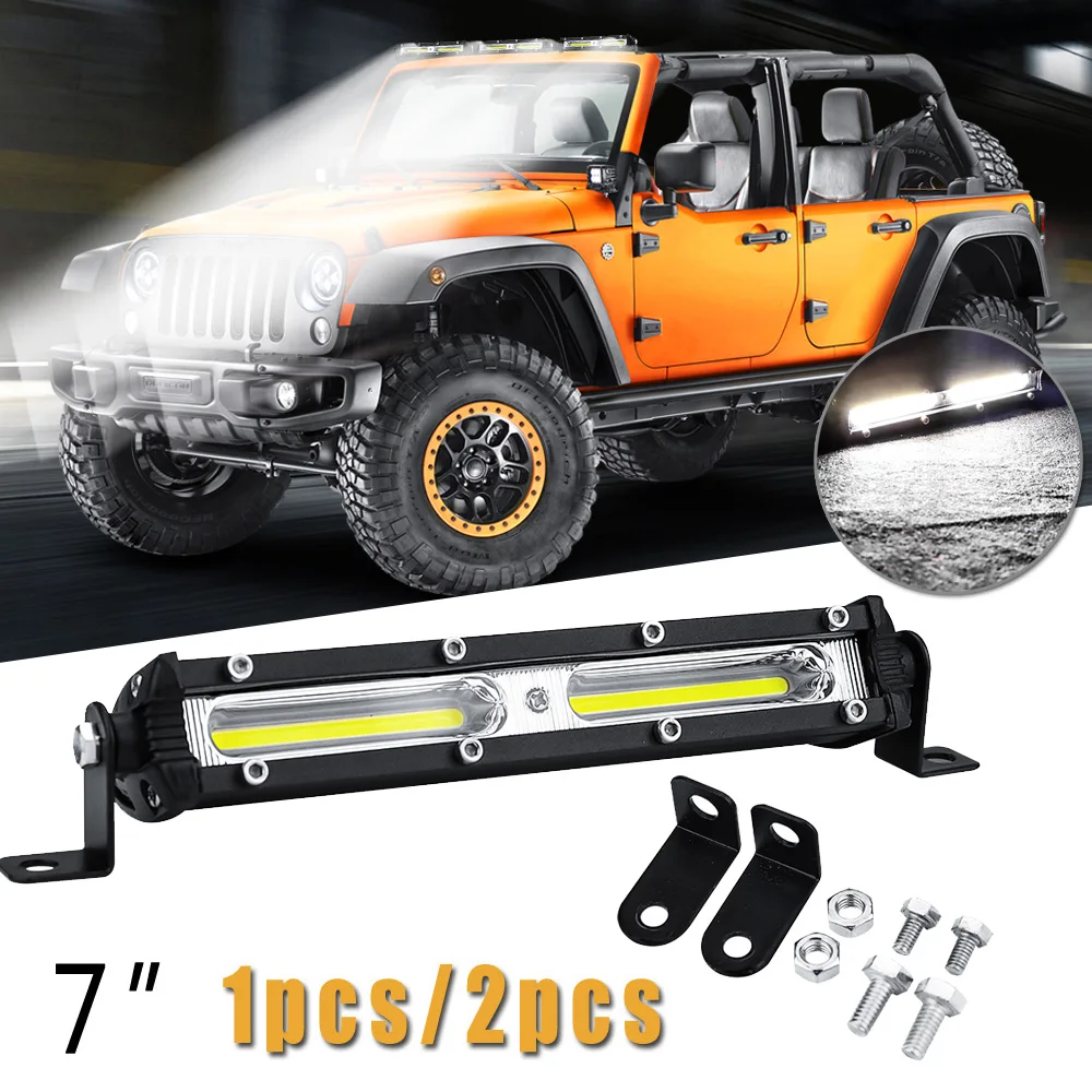 1pc/2pcs Car Work Light Bar Single-Row LED Floodlight Off-road SUV Truck Light Bar With Mounting Accessories
1pc/2pcs Car Work Light Bar Single-Row LED Floodlight Off-road SUV Truck Light Bar With Mounting Accessories