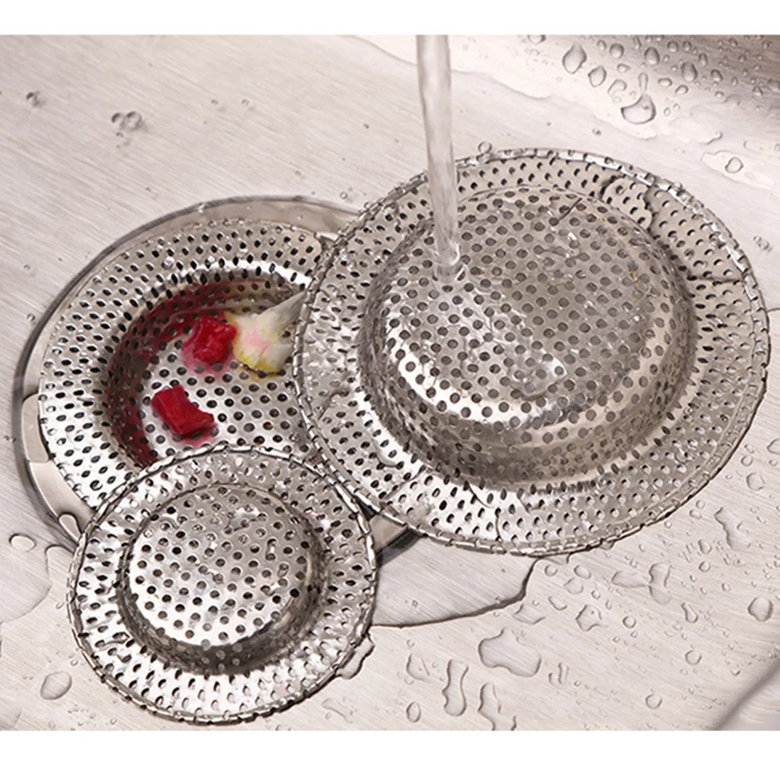 3pcs/set Filter Stopper Residue Sink Strainer Kitchen Supplies Outfall Mesh Drain Cover Bathroom Stainless Steel Home Basin
3pcs/set Filter Stopper Residue Sink Strainer Kitchen Supplies Outfall Mesh Drain Cover Bathroom Stainless Steel Home Basin
