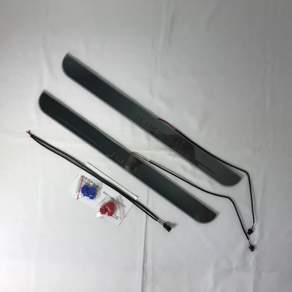 Express delivery led door sill plate strip welcome light threshold guard protectors for nissan juke 2015 
Express delivery led door sill plate strip welcome light threshold guard protectors for nissan juke 2015