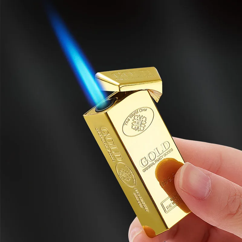 Creative Gold Brick Lighters Straight Into Gold Bars Gifts Windproof Lighters Home Decoration Small Objects Luxury Lighters
Creative Gold Brick Lighters Straight Into Gold Bars Gifts Windproof Lighters Home Decoration Small Objects Luxury Lighters