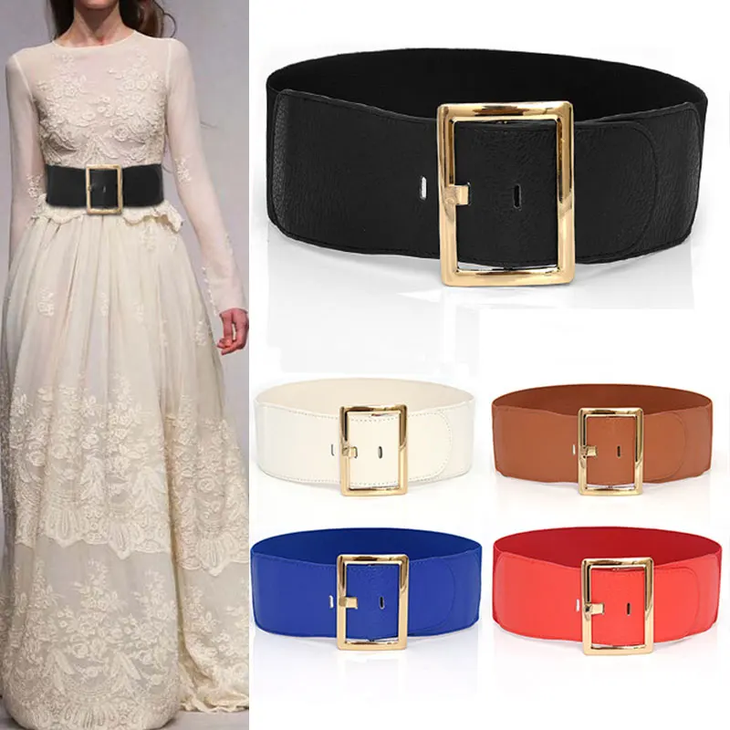 2021 New Fashion Korean Square Buckle Elastic Wide Belt Wide Cummerbund WAist Strap Belt Waist Female Women Dress Belts
2021 New Fashion Korean Square Buckle Elastic Wide Belt Wide Cummerbund WAist Strap Belt Waist Female Women Dress Belts