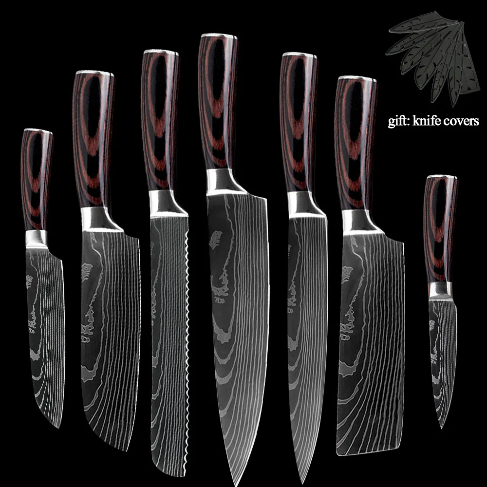 Набор ножей XYj из нержавеющей стали, японские Дамасские кухонные аксессуары с лазерным узором, нарезной нож сантоку, для очистки овощей, хле...
Набор ножей XYj из нержавеющей стали, японские Дамасские кухонные аксессуары с лазерным узором, нарезной нож сантоку, для очистки овощей, хле...