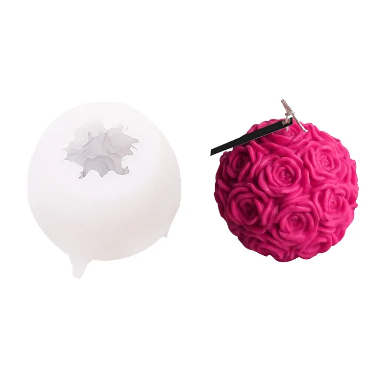 Valentine's Day Rose Flower Ball Candle Mold Simulation Three-dimensional Rose Decoration Decoration Aroma Handmade Soap Mold
Valentine's Day Rose Flower Ball Candle Mold Simulation Three-dimensional Rose Decoration Decoration Aroma Handmade Soap Mold