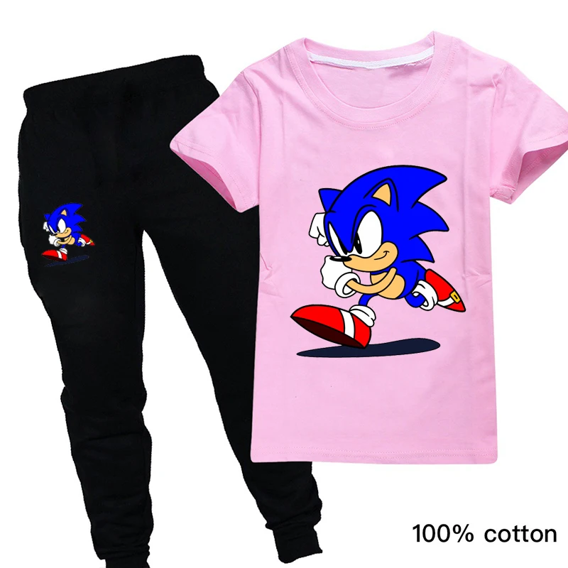 Sonic The Hedgehog Child Boys Summer Clothes Sets Cotton Toddler Halloween Outfits for Girls Kids Kawaii Cartoon Tracksuit 2PCS
Sonic The Hedgehog Child Boys Summer Clothes Sets Cotton Toddler Halloween Outfits for Girls Kids Kawaii Cartoon Tracksuit 2PCS