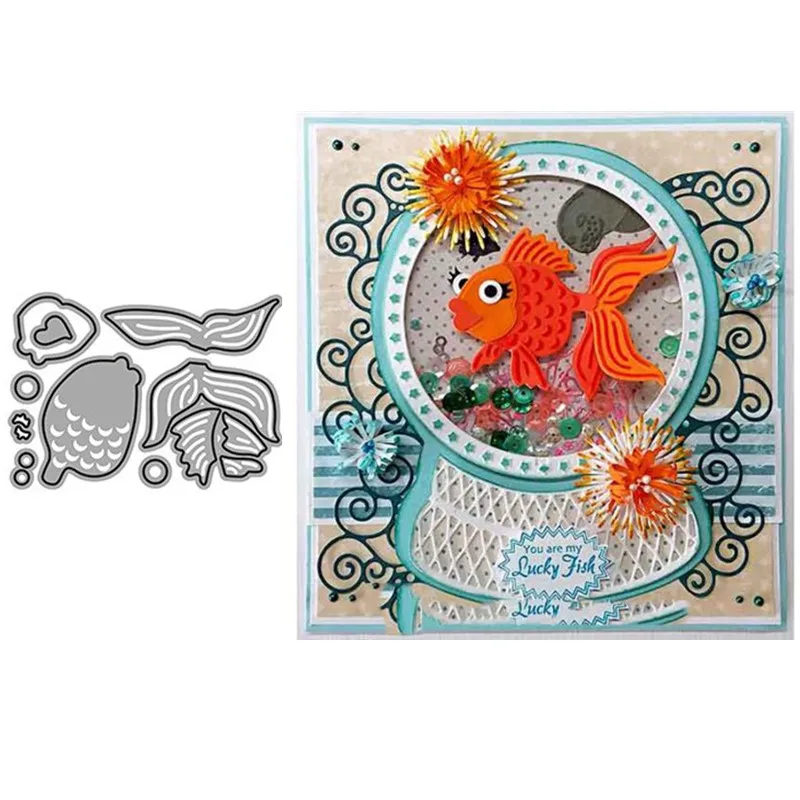 Goldfish Metal Cut Dies Stencils for Scrapbooking Stamp/Photo Album Decorative Embossing DIY Paper Cards
Goldfish Metal Cut Dies Stencils for Scrapbooking Stamp/Photo Album Decorative Embossing DIY Paper Cards
