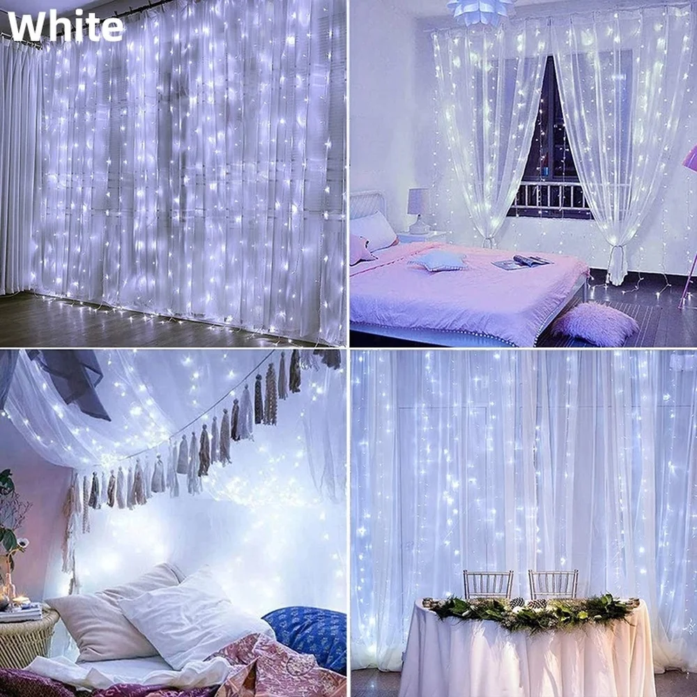 3M LED Fairy Lights Garland Led Festoon Curtain Lamp Remote Control USB Curtains String Lights Christmas Decoration for Home
3M LED Fairy Lights Garland Led Festoon Curtain Lamp Remote Control USB Curtains String Lights Christmas Decoration for Home
