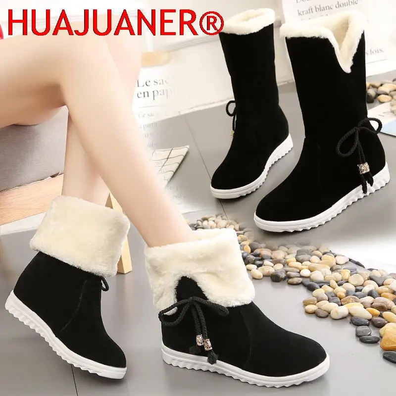 Women Snow Boots 2022 Winter Shoes Faux Suede Platform Snow Shoes Warm Plush Booties Anti-Slippery Increasing botas mujer
Women Snow Boots 2022 Winter Shoes Faux Suede Platform Snow Shoes Warm Plush Booties Anti-Slippery Increasing botas mujer