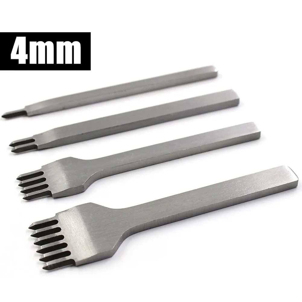 4X 3/4/5/6mm DIY HandmadeLeather Craft Pricking Iron Lacing Stitching Chisel Leather Carving Hand Sewing Hole Punch Tool
4X 3/4/5/6mm DIY HandmadeLeather Craft Pricking Iron Lacing Stitching Chisel Leather Carving Hand Sewing Hole Punch Tool