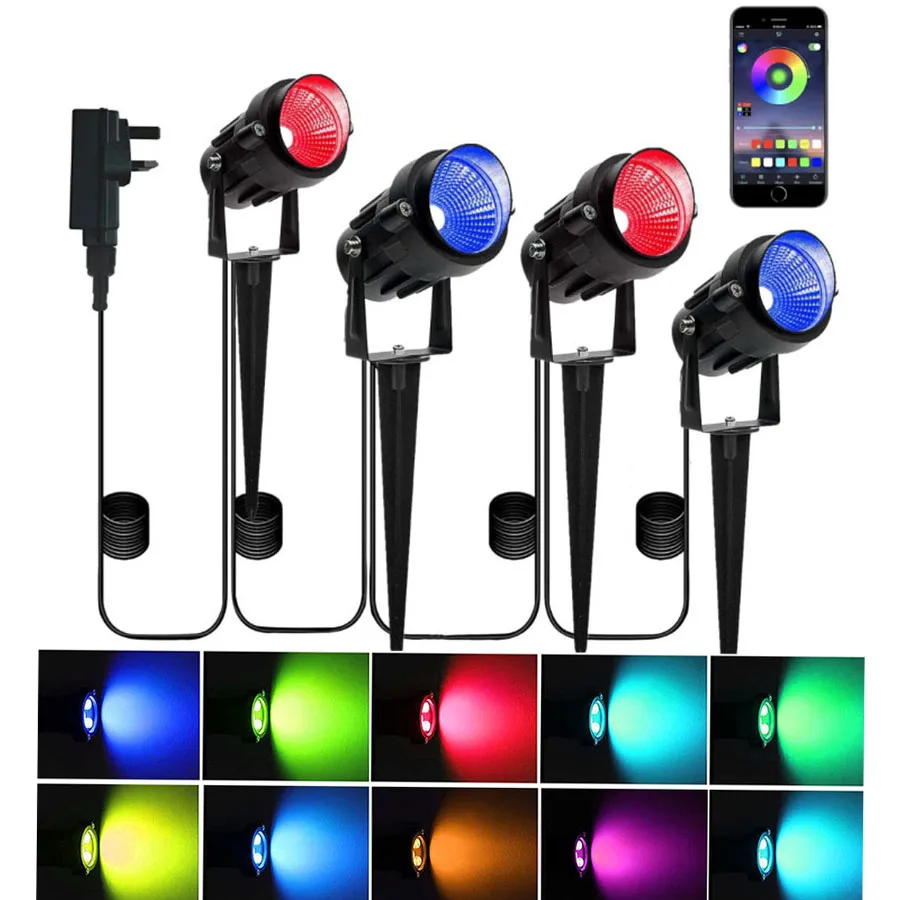 1 to 4/6/8 Color Change Led Stage Light Outdoor Landscape Lights RGB Bluetooth Smart Floodlights APP Control 16 Million Colors
1 to 4/6/8 Color Change Led Stage Light Outdoor Landscape Lights RGB Bluetooth Smart Floodlights APP Control 16 Million Colors