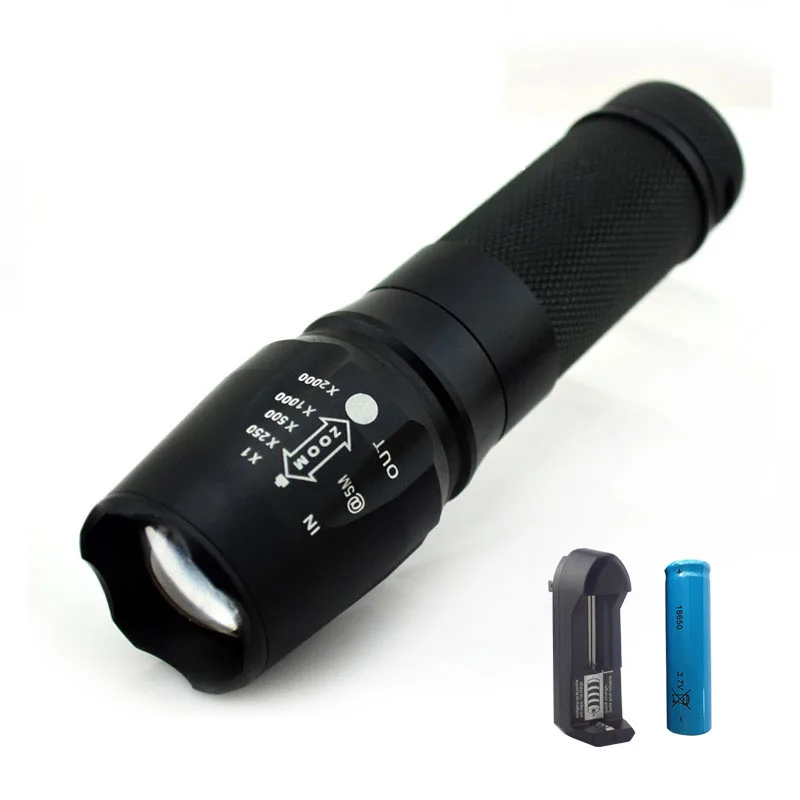 High Bright Power Flashlight XM L2 Led Torch Lampe Torche Linternas Protable Flash Light Lamp AAA or 18650 Battery + Ac Charger
High Bright Power Flashlight XM L2 Led Torch Lampe Torche Linternas Protable Flash Light Lamp AAA or 18650 Battery + Ac Charger