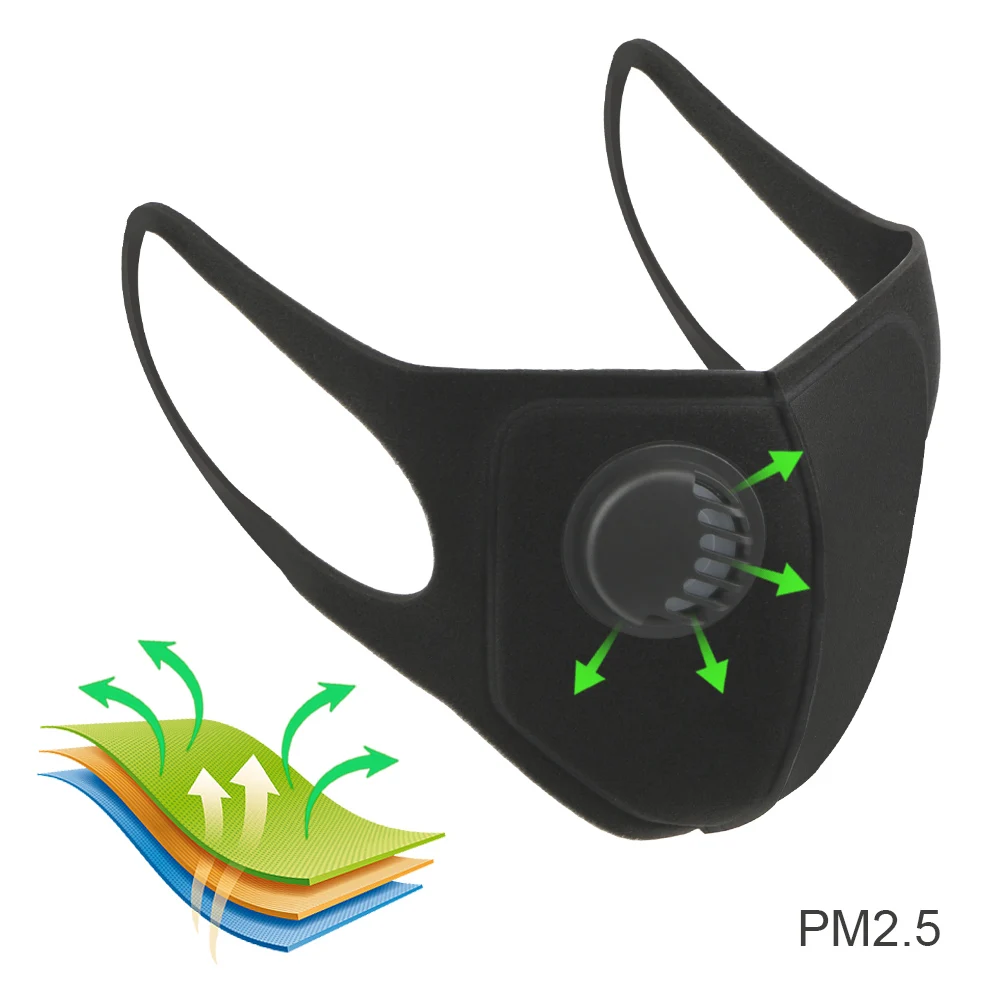 

LEEPEE Washable Reusable Dust Mask Unisex Mouth Muffle Filter Anti Pollution PM2.5 Mouth Face Mask Anti Dust Carbon Insert Masks