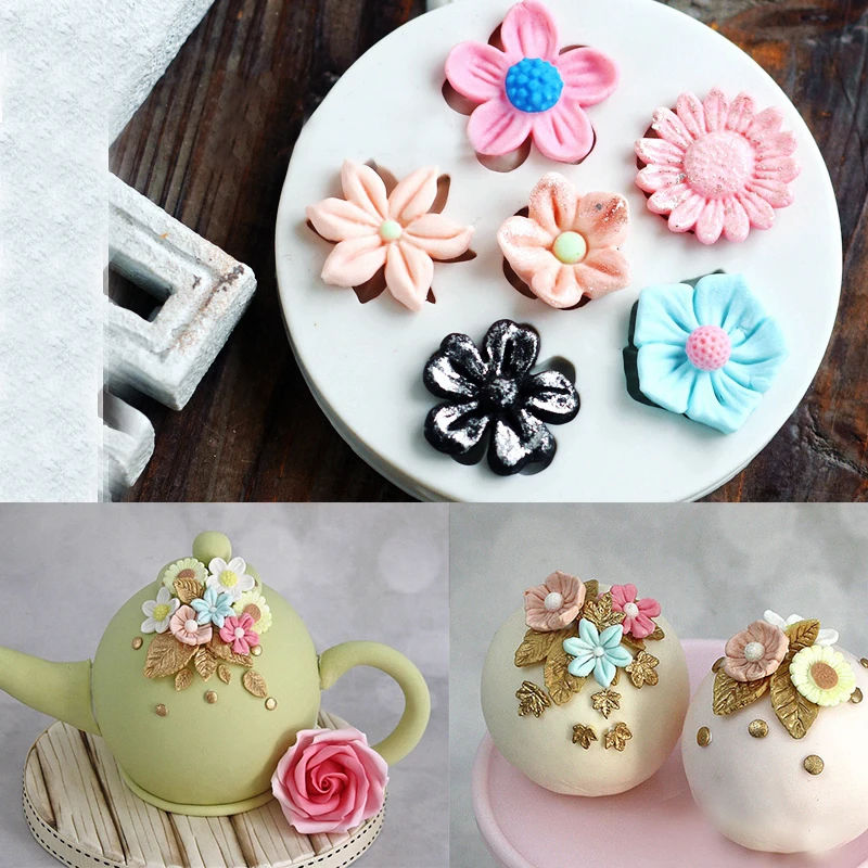 Sunflower Rose Flowers Shape Silicone Mold Cake Border DIY Decoration Chocolate Sugar Craft Polymer Clay Crafts 3D Mould Tools
Sunflower Rose Flowers Shape Silicone Mold Cake Border DIY Decoration Chocolate Sugar Craft Polymer Clay Crafts 3D Mould Tools