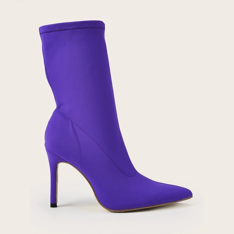 LEOSOXS Jelly High Heels Women Boots Autumn/Winter Ankle Boots Elastic Pointed-Toe Sock Boots Thin Heels Female Slip-On Shoes
LEOSOXS Jelly High Heels Women Boots Autumn/Winter Ankle Boots Elastic Pointed-Toe Sock Boots Thin Heels Female Slip-On Shoes