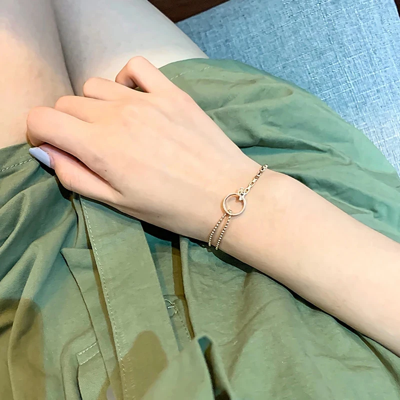 Ring Hollow Double Chain Bracelet Women Fashion High Quality Refinement Sexy Elegant Gift
Ring Hollow Double Chain Bracelet Women Fashion High Quality Refinement Sexy Elegant Gift