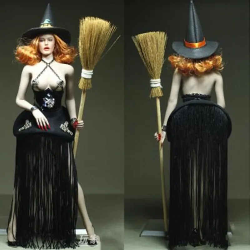 1/6 Sexy Female Tassel Clothes Role-playing Halloween Witch Skirt Suit for 12'' Large/Middle Breast Bo Figure Accessory
1/6 Sexy Female Tassel Clothes Role-playing Halloween Witch Skirt Suit for 12'' Large/Middle Breast Bo Figure Accessory