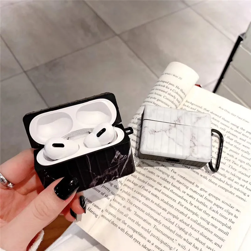 For Airpods 1/2 Case,3D Marble Suitcase Case Soft Silicone Earphone Headphone Cover Case For Airpods Pro Case For Kids,Funda
For Airpods 1/2 Case,3D Marble Suitcase Case Soft Silicone Earphone Headphone Cover Case For Airpods Pro Case For Kids,Funda