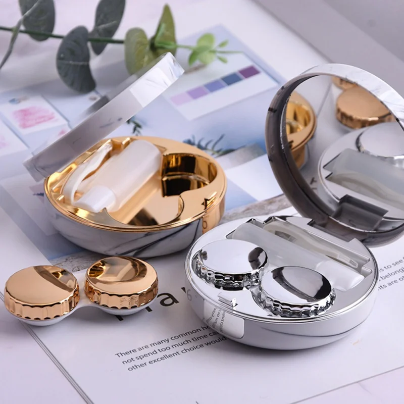 G Portable Marble Contact Lens Case Round High-grade Colored Contact Lens Care Water Box
G Portable Marble Contact Lens Case Round High-grade Colored Contact Lens Care Water Box