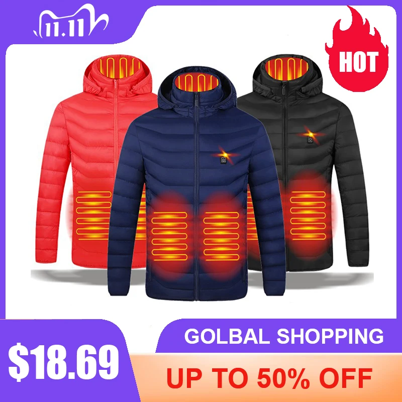 Thicken Electric Heated Jackets Down USB Down Cotton Outdoor Coat Hooded Winter Thermal Warmer Jackets Winter Outdoor Men Women
Thicken Electric Heated Jackets Down USB Down Cotton Outdoor Coat Hooded Winter Thermal Warmer Jackets Winter Outdoor Men Women