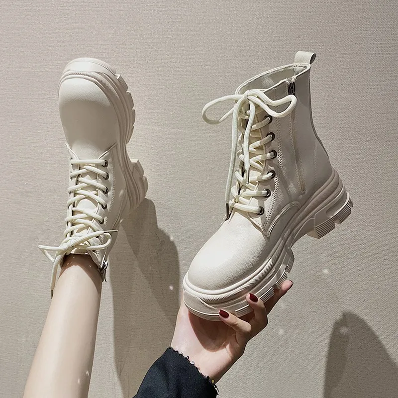 Women Ankle Boots Winter Round Toe 5.5cm Heel Zip And Lace Up Round Toe Platform 2021 Fashion Shoes For Woman Non-slip
Women Ankle Boots Winter Round Toe 5.5cm Heel Zip And Lace Up Round Toe Platform 2021 Fashion Shoes For Woman Non-slip
