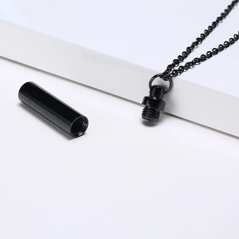 Vnox Openable Tube Pendant for Men Women,Classic Simple Stainless Steel Necklace,Casual Cremation Urn,Perfume Holder Jewelry 
Vnox Openable Tube Pendant for Men Women,Classic Simple Stainless Steel Necklace,Casual Cremation Urn,Perfume Holder Jewelry