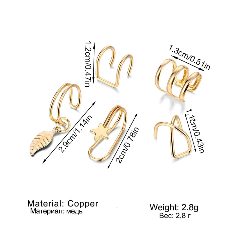 10PCS/Set Silver Color Ear Cuff For Women Fashion Charming Zircon Clip On Earrings Earcuff Without Piercing Earrings Jewelry
10PCS/Set Silver Color Ear Cuff For Women Fashion Charming Zircon Clip On Earrings Earcuff Without Piercing Earrings Jewelry