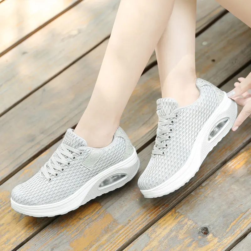 Network Soft Woman Casual Shoes Women Wedge tenis feminino Fashion Breathable Mesh Shoes For Women Increase Shake Shoes 
Network Soft Woman Casual Shoes Women Wedge tenis feminino Fashion Breathable Mesh Shoes For Women Increase Shake Shoes
