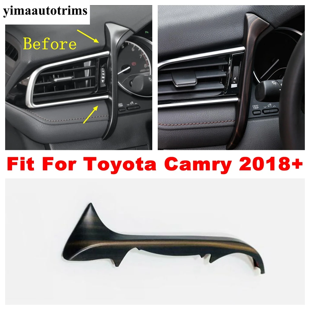 Car Front Dashboard Side Air Outlet Vent Decor Strips Cover Trim ABS Wood Grain Look Accessories For Toyota Camry 2018 - 2022
Car Front Dashboard Side Air Outlet Vent Decor Strips Cover Trim ABS Wood Grain Look Accessories For Toyota Camry 2018 - 2022